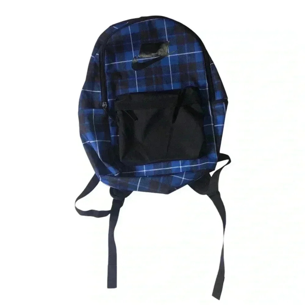 Nike Sportswear Heritage 2.0 Backpack Plaid Blue Black